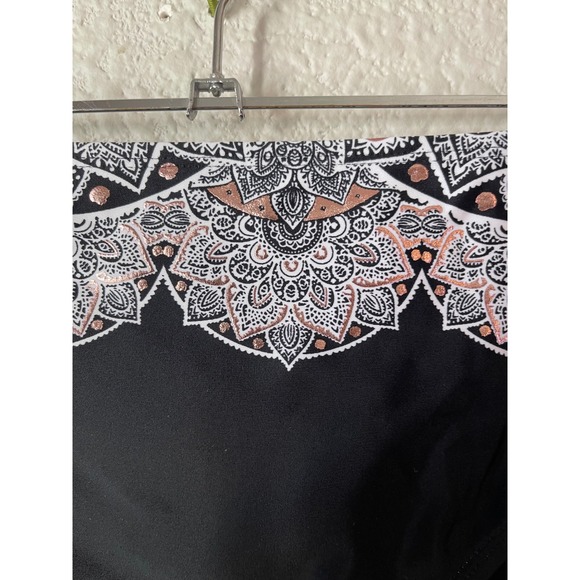 Swimsuits‎ for All Black Bikini Swim Bottom Plus Size 16 NWT Paisley Trim - Picture 3 of 4